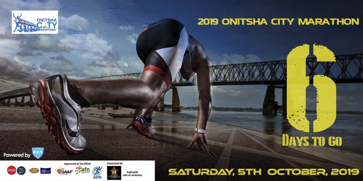 onitshacitym's tweet photo. Head into the week with an open heart and clear ambition. We are only six days away from the first IAAF &amp; AIMS certified 21km in Nigeria. 

Onitsha is ready for you 🤗

♥️ we can’t wait for you ♥️

Your final run is well ahead. Be prepared, rest well and be confident. https://t.co/L6os7OZPyC