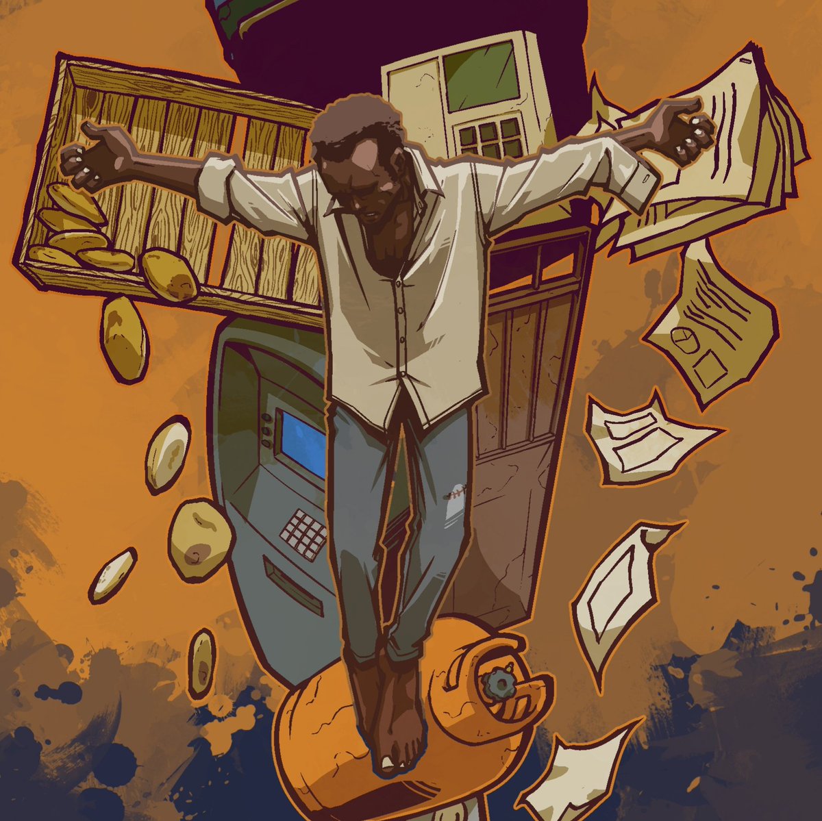 YAKAM_dudes's tweet photo. We've been dying for their sins.
#sudan #economy #crucifix #art #digitalart #Illustration #arabartists #كلنا_رسامين https://t.co/JpC3fZOF3I