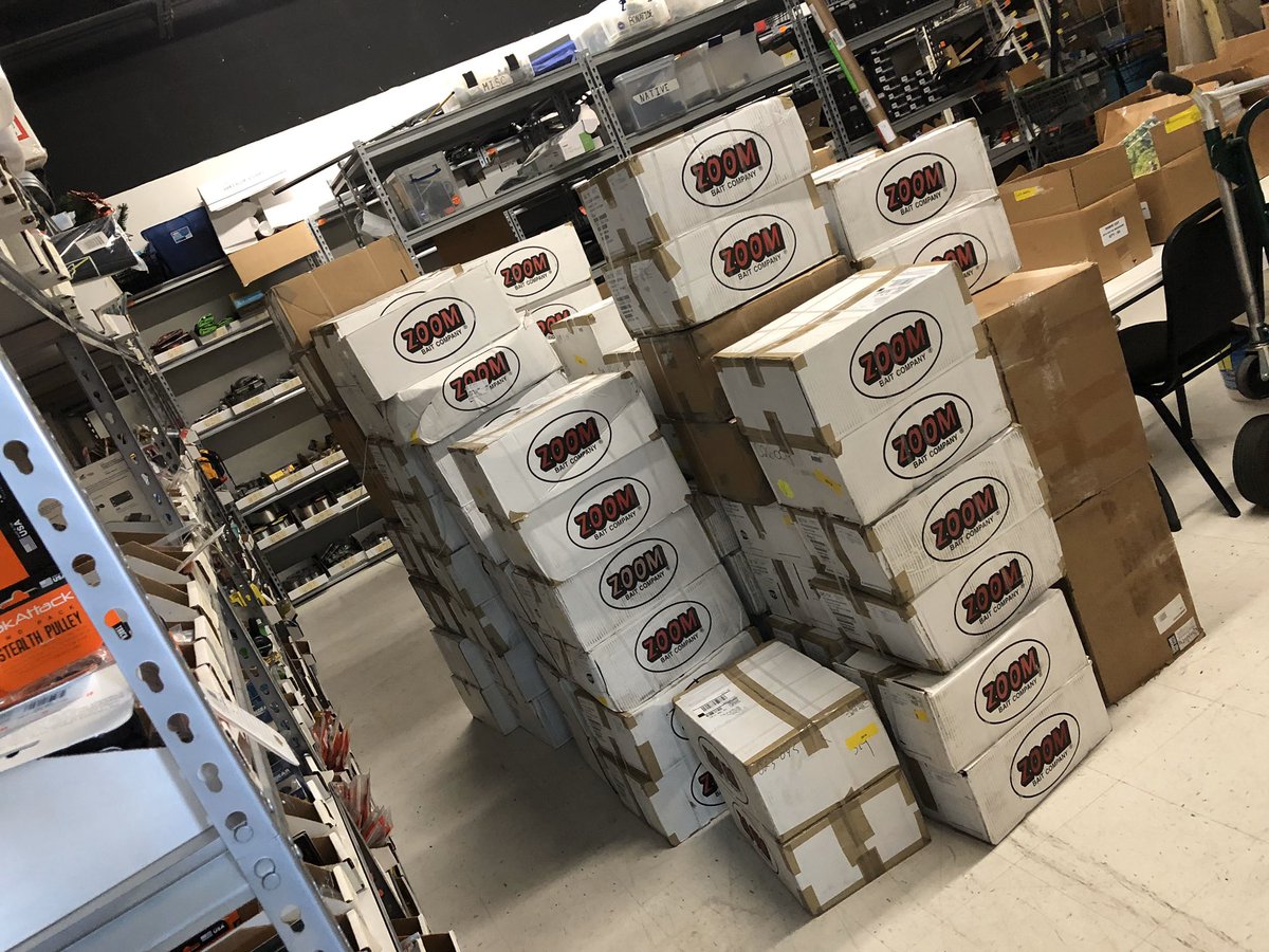 Anglerspro's tweet image. The struggle is real! Time to load the shelves. Fall fishing time is near! #bassfishing #zoombaits #bestfallpattern #anglersprotackle