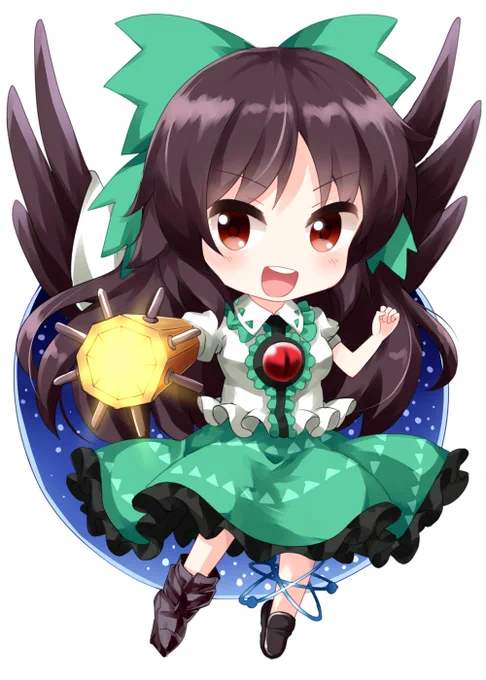 #深夜の真剣お絵描き60分一本勝負 霊烏路空 