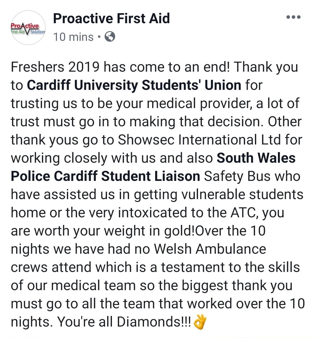 Proactive1staid's tweet photo. @cardiffstudents @MikeUniCop @ShowsecUK 👌 https://t.co/V8uvIUFqZq