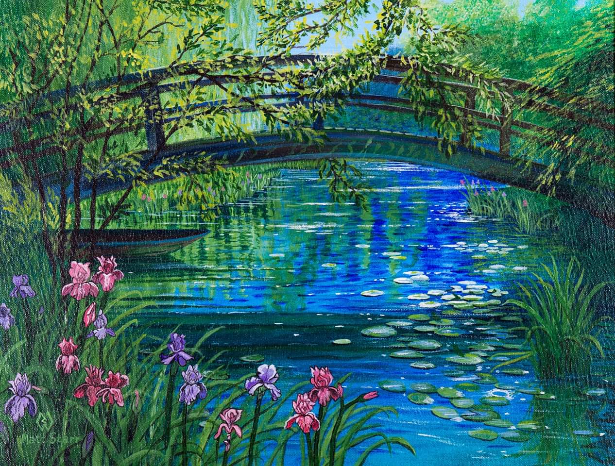 Matt Starr Fine Art Twitterissa Today September 29th Is Lily Pad Day This Is My Painting In A Monet Style With The Water Lilies T Co Enm2yfj7ag Mattstarrfineart Lilypad Lilypadverobeach