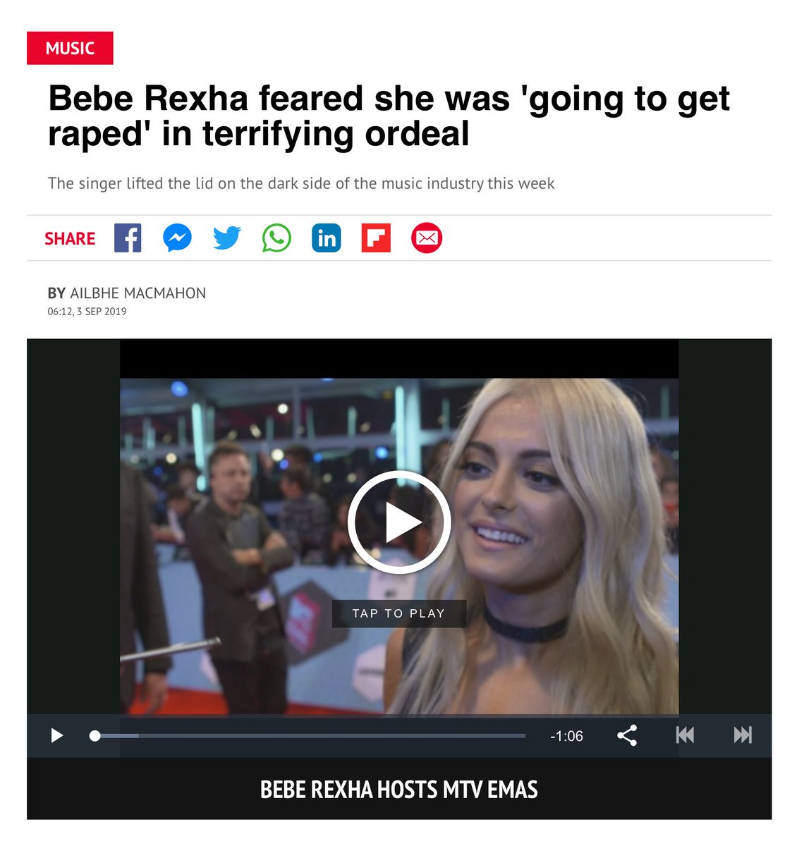 Bebe Rexha expands on this horrifying ordeal in a new interview, and reveals that trusting K3sha’s mother’s advice to stay away from Dr. 7uke was “the best thing I ever did”