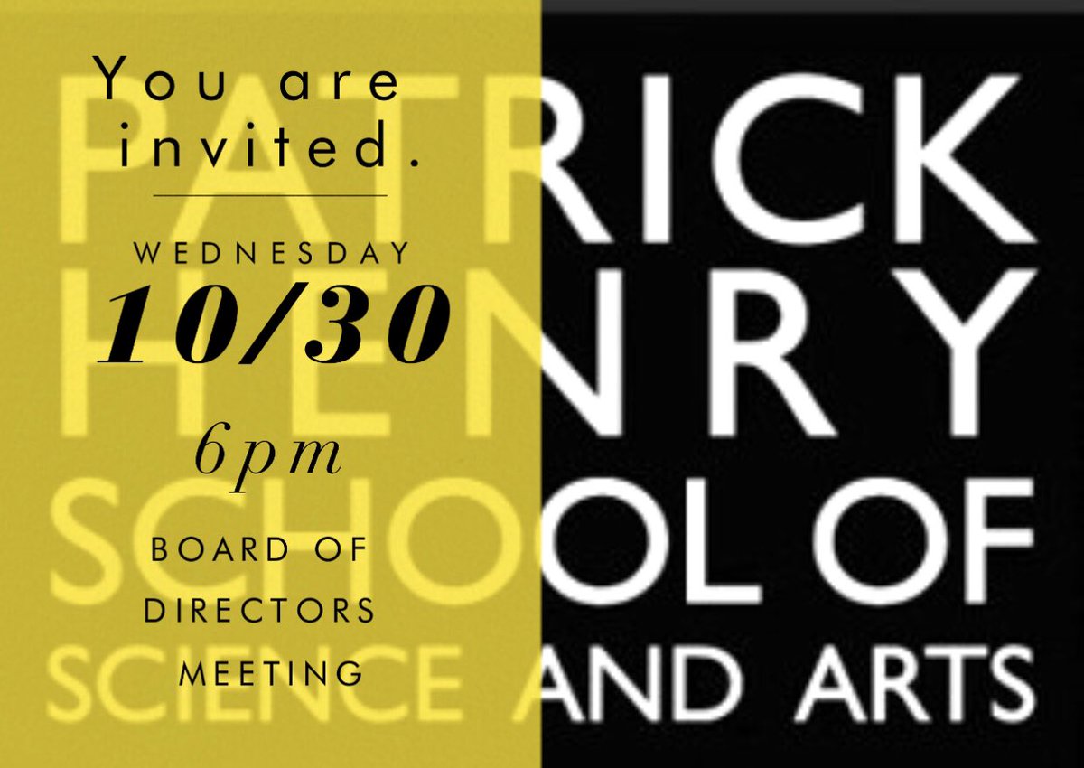 PHSSA_BOD's tweet photo. MARK THOSE CALENDARS! Due to PHSSA fall break, the October Board of Directors meeting will be on October 30th instead of the 23rd. Our meeting time and location are still the same (6pm in the PHSSA library). The public is always welcome to attend! #rva #wearerps #phssa https://t.co/gxL4MBsZqU