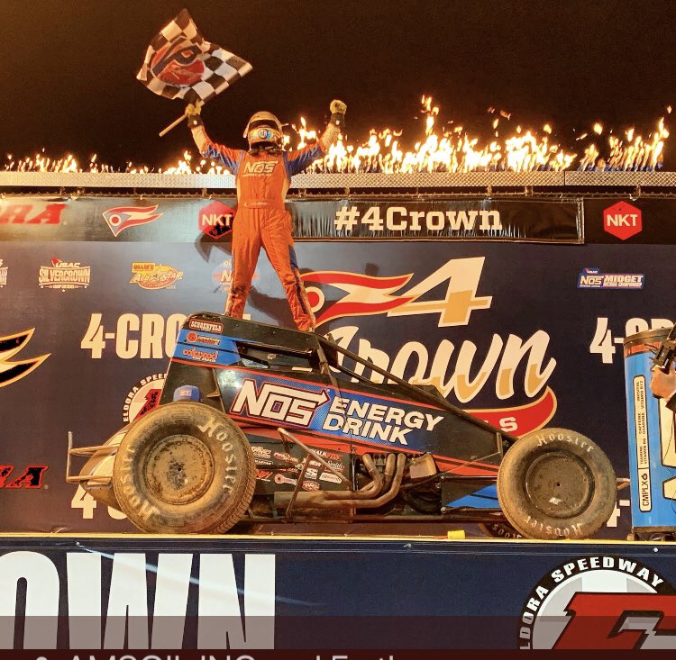 Sharp_Advantage's tweet photo. Sharp Advantage customer @TyCourtney23 wins the sprint car and midget portion of the 4Crown Nationals at Eldora. Congrats @rizzy52 and your team on a job well done. #TeamRizzy https://t.co/3B56fmMeMm