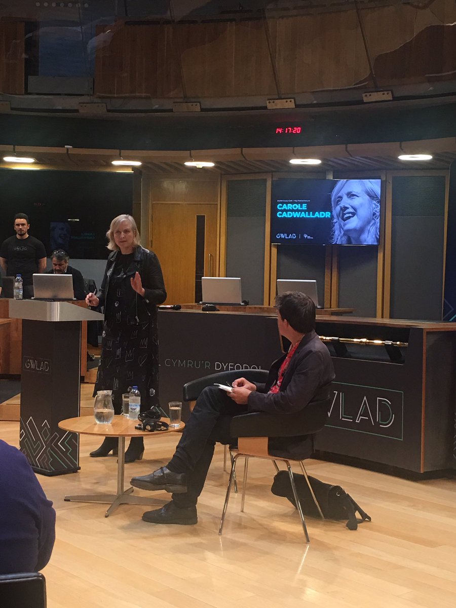 ShaziaAwan's tweet image. What a privellge to be in the Siambr @AssemblyWales to hear the formidable @carolecadwalla speak this afternoon on the corruption of our democracy. #GWLAD #Devolution20