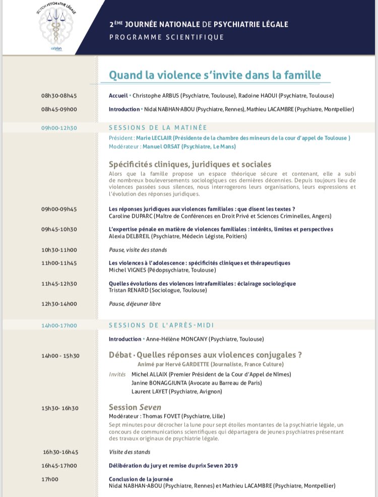 Toulouse j - 6  section psychatrie légale on 🔥@LacambreMathieu <a href="/Arbuschrist/">Arbus Christophe</a> @AMoncany <a href="/afpbn/">afpbn</a>