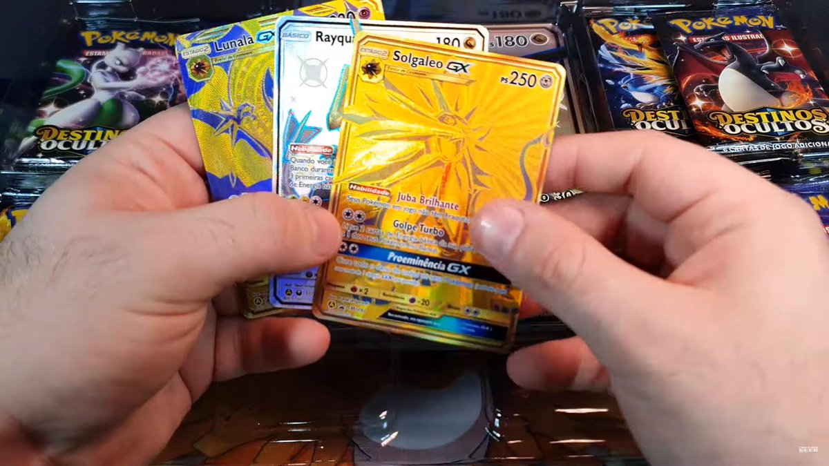 Combo Shiny Rayquaza-GX + Gold Solgaleo-gx + Gold Lunala-GX