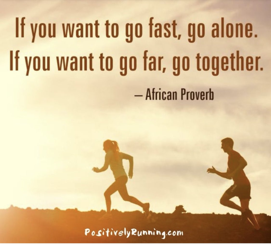 SixTenPrincipal's tweet photo. βIf you want to go fast, go alone. If you want to go far, go together.β Only able to finish my first half because of others. Thanks to @flanagan_oahs @MrsHigginsSLP Danny Dwyer and to #FitLeaders like @MistahBruno for the inspiration. #SixTenPrincipal #RunTall https://t.co/DNkC9f8OHl