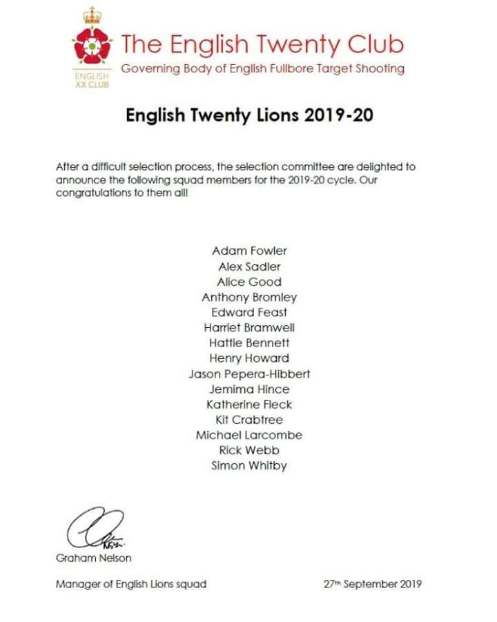 englishtwenty's tweet photo. The English Twenty Lions Squad for 2019-2020 has been announced. Congratulations to all those selected! https://t.co/lWBq02oqpA