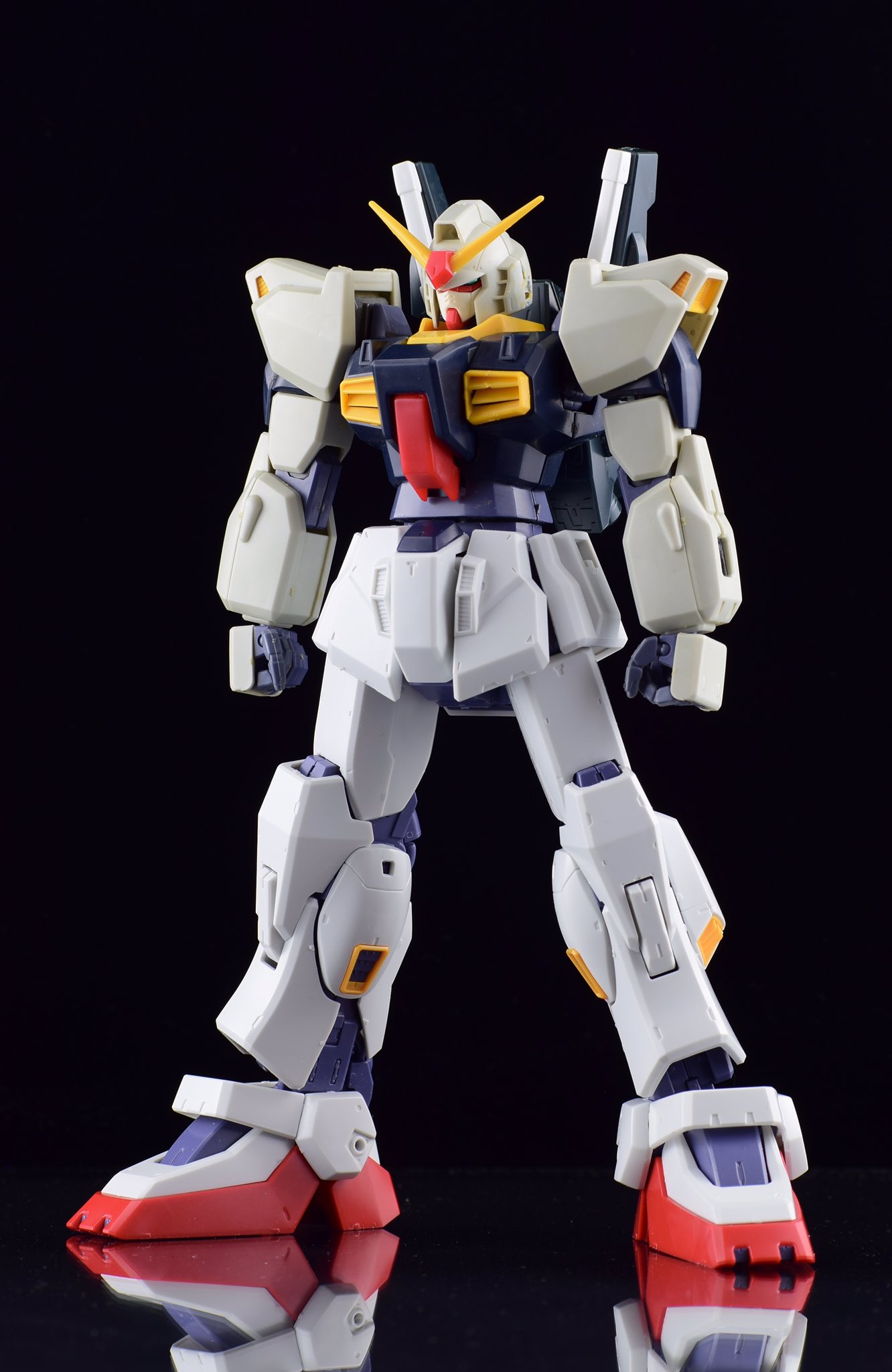完成品】MG ガンダムMK-Ⅱ ver1.0 ＆ MG Zガンダム ver1.0 － 素