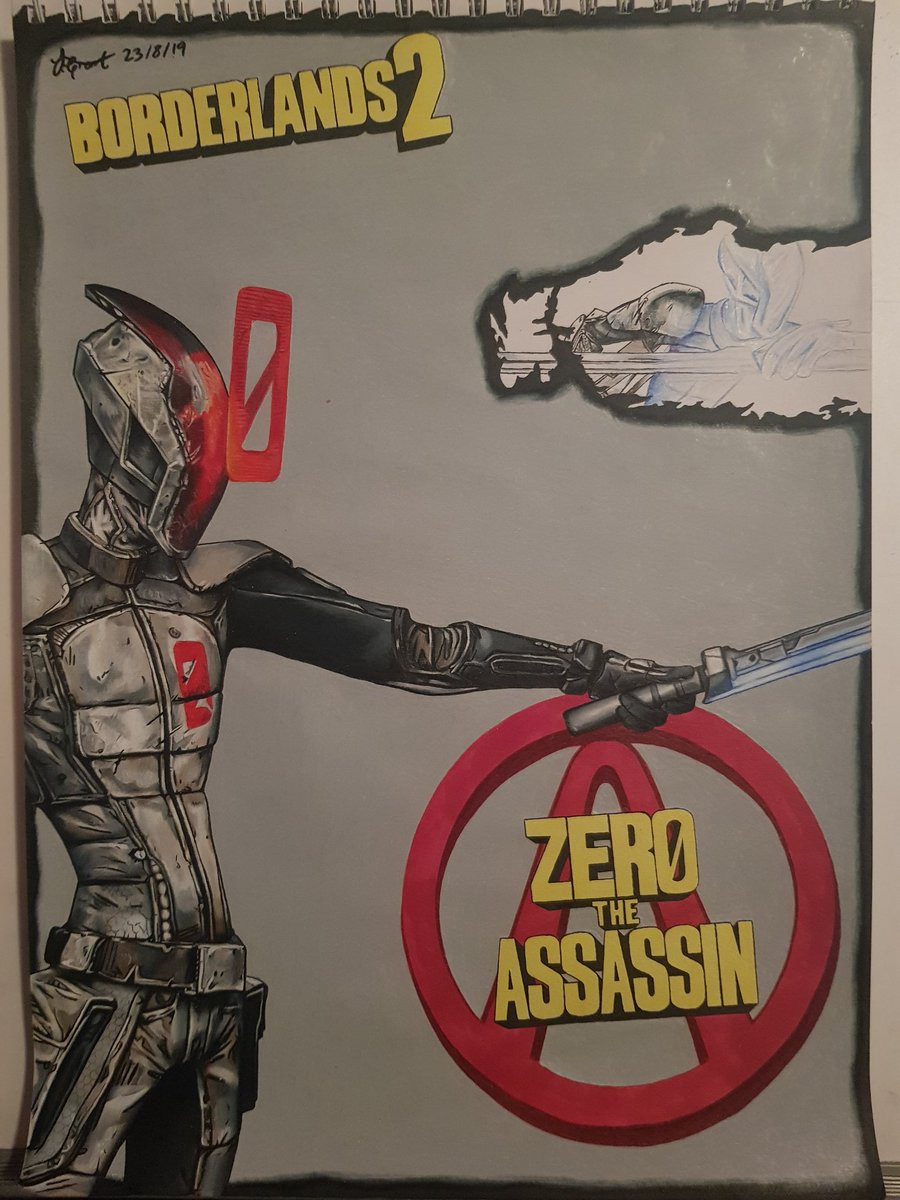 SamGrantArt_'s tweet photo. 111 hours and 13 minutes total so far, and I'm only 1/5 of the way through. I have to do a lot of personal drawings now though so there won't be another for a while. #Borderlands https://t.co/5xjyETx1cN