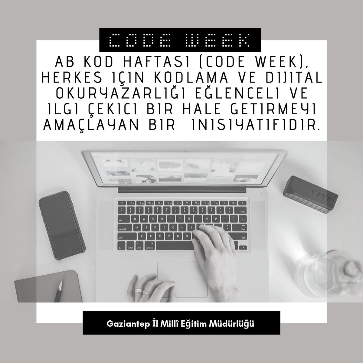 StemGaziantep's tweet image. Kod Haftası’nın bir parçası olun.
Okullarda Kodlama Etkinliği düzenlemek için 👇
codeweekturkiye.eba.gov.tr
@Gaziantep_MEM
@sahinbeymem
@SehitkamilMEM
#codeweek
#codeweek19