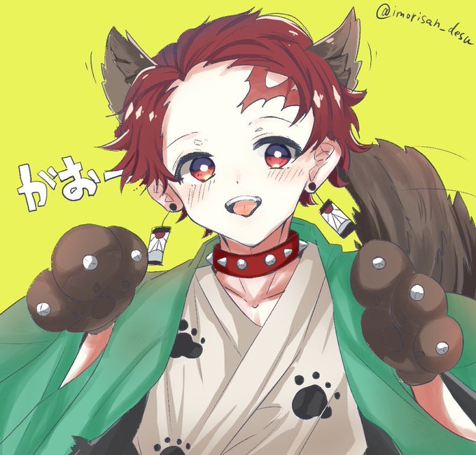 ImoriさんがTwitterに投稿した竈門炭治郎(鬼滅の刃)のイラスト。