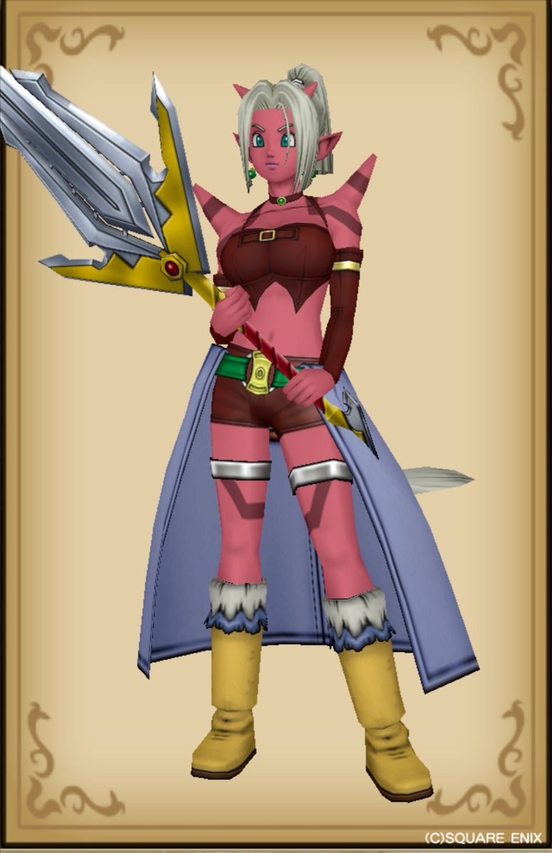 ドラテン子 マイユドレアの限界 似たのを揃えただけで 髪型 目 装備上 下 靴 それに腰のアクセに腰簑 全部違う マイユの目はもっと大きいし色も違うんだよなぁ 有料でいいからマイユのドレア欲しい ドラクエ10 ドレスアップ マイユ