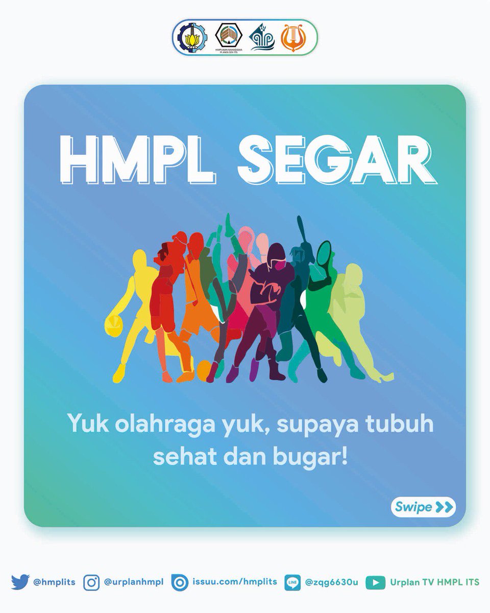 hmplITS's tweet photo. [ ADA APA NI? ]

HMPL SEGAR ada lagi nih
Yukk isi minggu 6 perkuliahan ini dgn berolahraga, supaya tubuh tetep segar dan bugar!

Catat waktu dan tempatnya rek!

#KabinetOlympus
#HMPLITS
#ITSSurabaya https://t.co/Pa0FjsLuat
