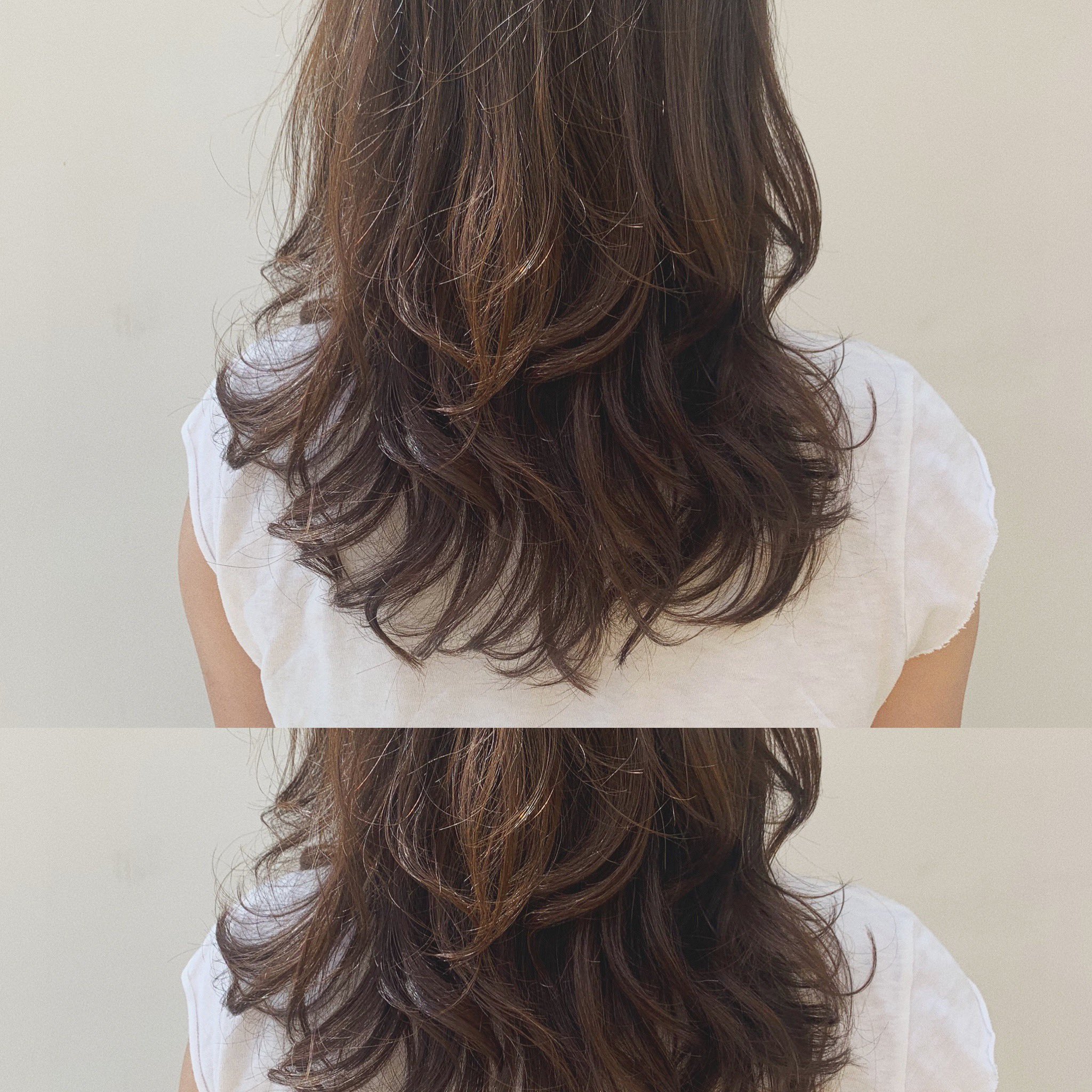 Bless Hair Salon レイヤーでつくったロングスタイル くせ毛を活かしたところに毛先ワンカールつけてよりカール感を強くしました くせ毛 くせ毛を活かす 毛先ワンカール レイヤーカット レイヤーロング レイヤー ワンカール ヘア