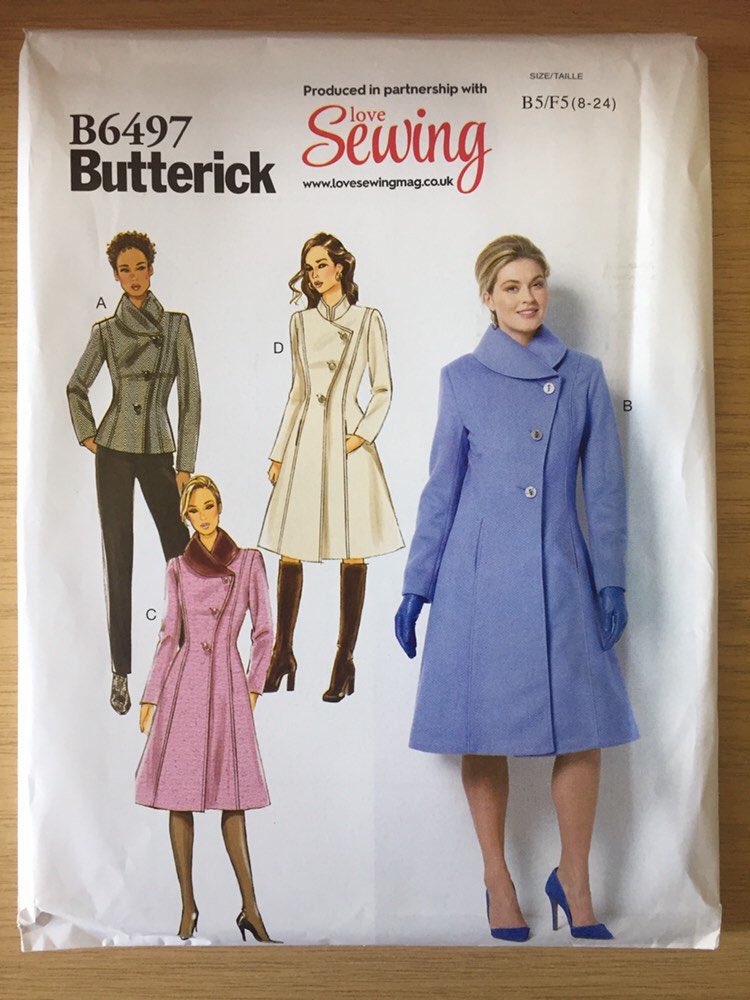 WatsonsVintage's tweet photo. Excited to share this item from my #etsy shop: Uncut 2017 Butterick Sewing Pattern B6497 for a Ladies Jacket &amp; Coat in Sizes 8-24 https://t.co/yfPgLm1nKj #Only1Left #Butterick #SewingPattern #Ladies #Jacket #Coat #MultiSize https://t.co/IKmXqc586f