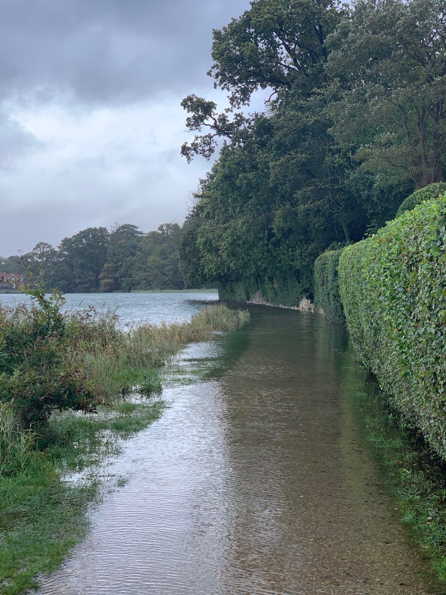We're truly fortunate to live by a river. Sometimes though the river likes to suggest you have a day at home! #flood #nowayout
