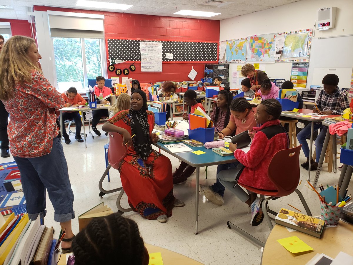 SCSDEnrichment's tweet image. Enrichment at Dr. Weeks working on portrait lessons last week.