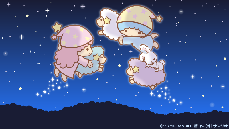 nightcap star (sky) hat star (symbol) sky night multiple girls  illustration images