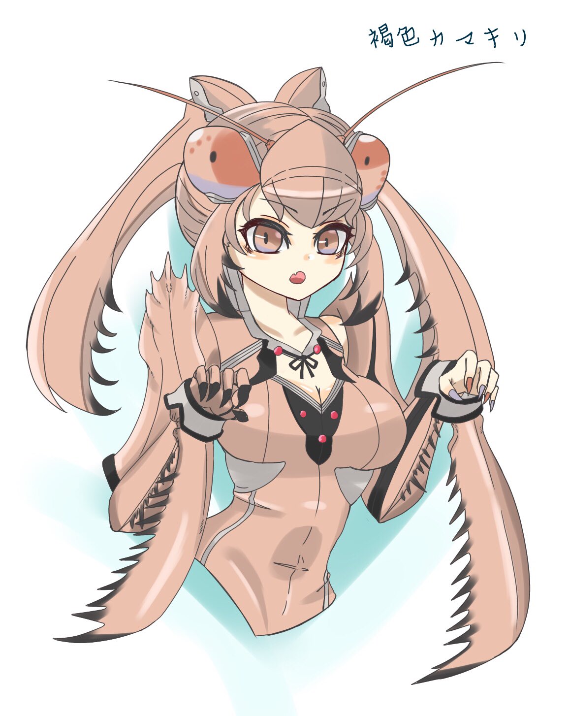 汐招 虫屋の ぴ さんからイラスト擬人化のリクエストを頂いたので描かせていただきました お借りした元絵