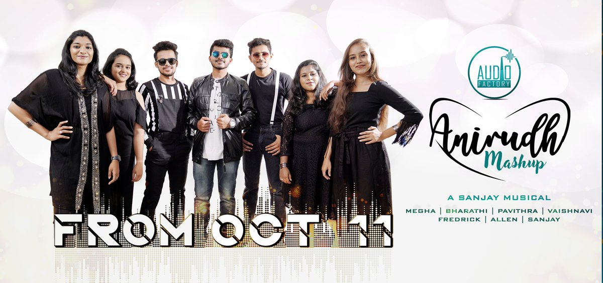 audio__factory's tweet photo. October 11, it is. Anirudh mashup ain't that far!!! Will see y'all very soon!!!❤️❤️
@audio__factory @sanjayromauld @AdmireAnirudh @Anirudh_FP @Anirudhs_Empire @AnirudhUnited @AdmireAnirudh @anifansofficial @anirudhmania https://t.co/8GIwCAQ7dR