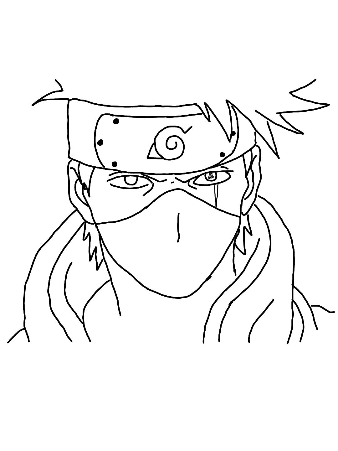 Coloring page - Leader - Kakashi Hatake