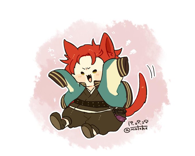 「猫男 赤髪」のTwitter画像/イラスト(古い順)
