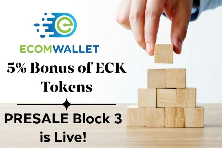 Looking for a good spot to invest your money and time? 🔍  
♨It will be a big opportunity for you to be part of Ecom Token.

✅Visit wallet.ecomtoken.com to participate in the Pre-Sale!

🎉Ecom Token Pre-Sale Block 3 is live with a 5% bonus upon purchase of ECK tokens.
