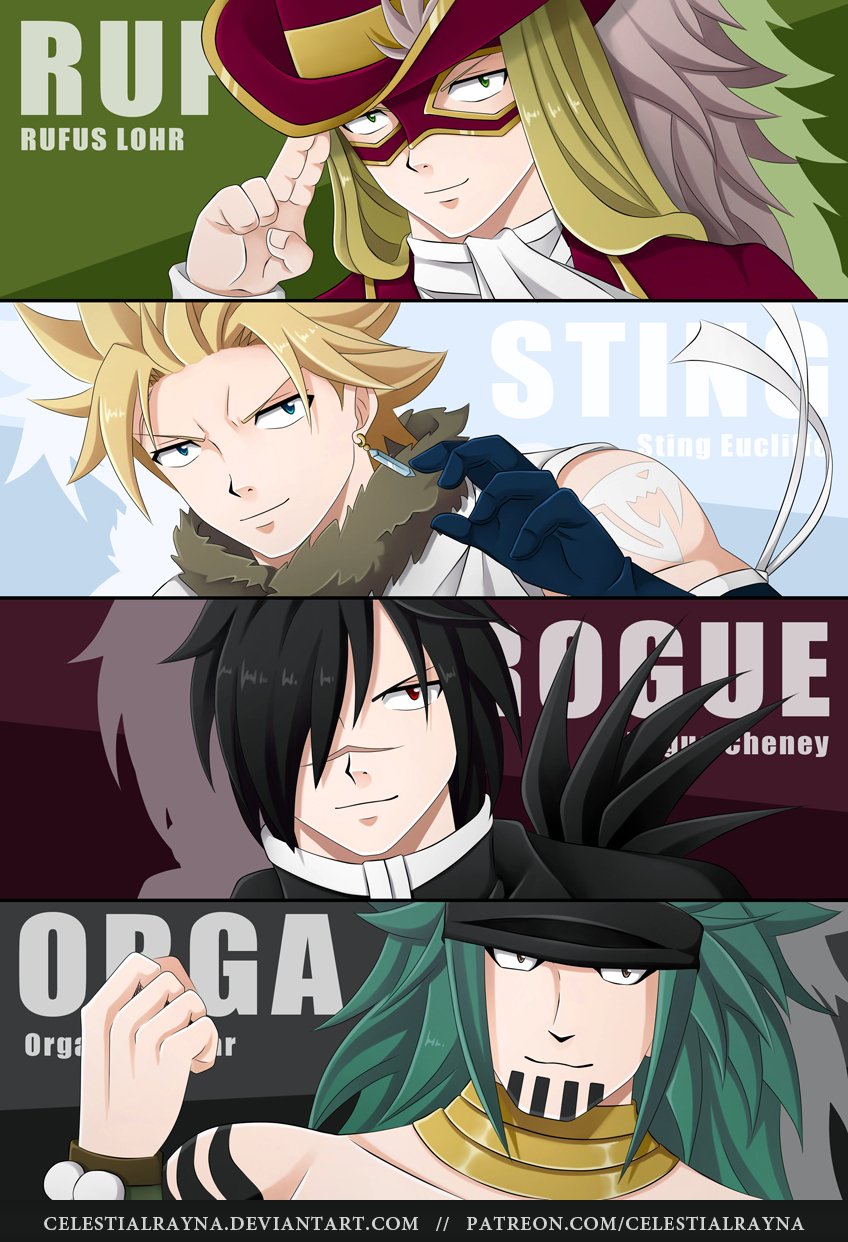 Celestialrayna A Fairy Tail Drawing To The Sabertooth Members Stingeucliffe Roguecheney Yukinoaguria Minervaorlando Rufuslohr Organanagear Dobengal Sorano Lector Frosch T Co Lmet4119ek Twitter