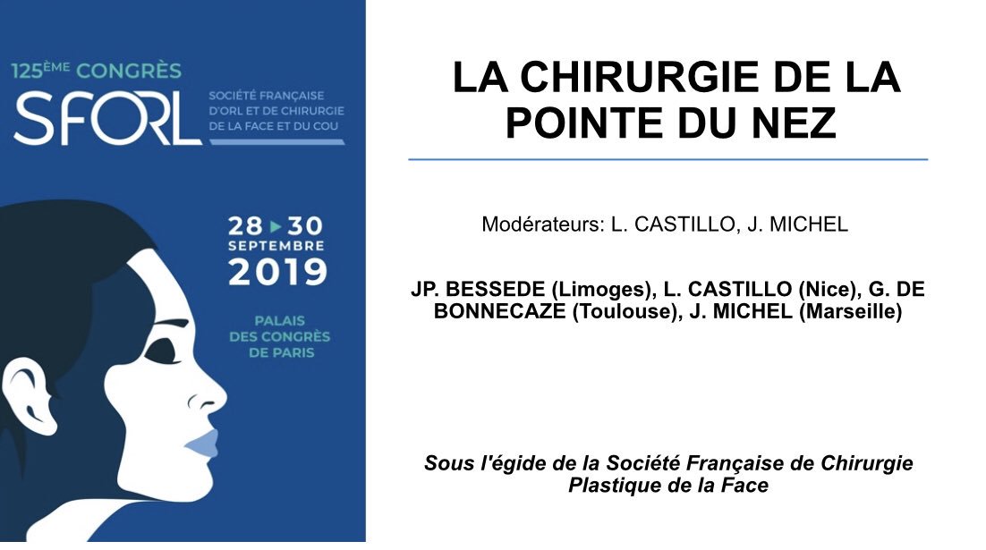 PrLCastillo's tweet photo. Dimanche studieux ! Table ronde #rhinoplastie #sforl2019 https://t.co/OK2yKO1Qv4
