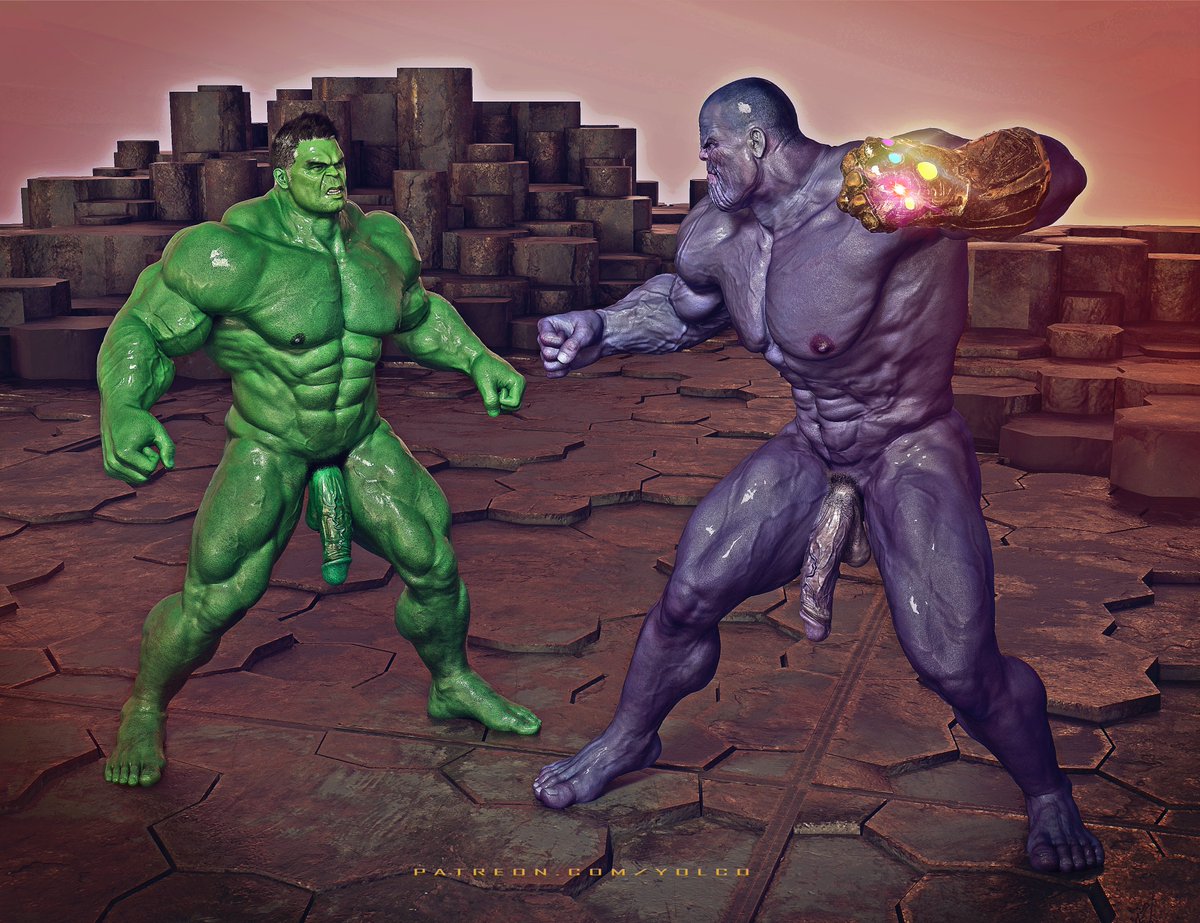 Clash of the Titans: Thanos vs Hulk. 