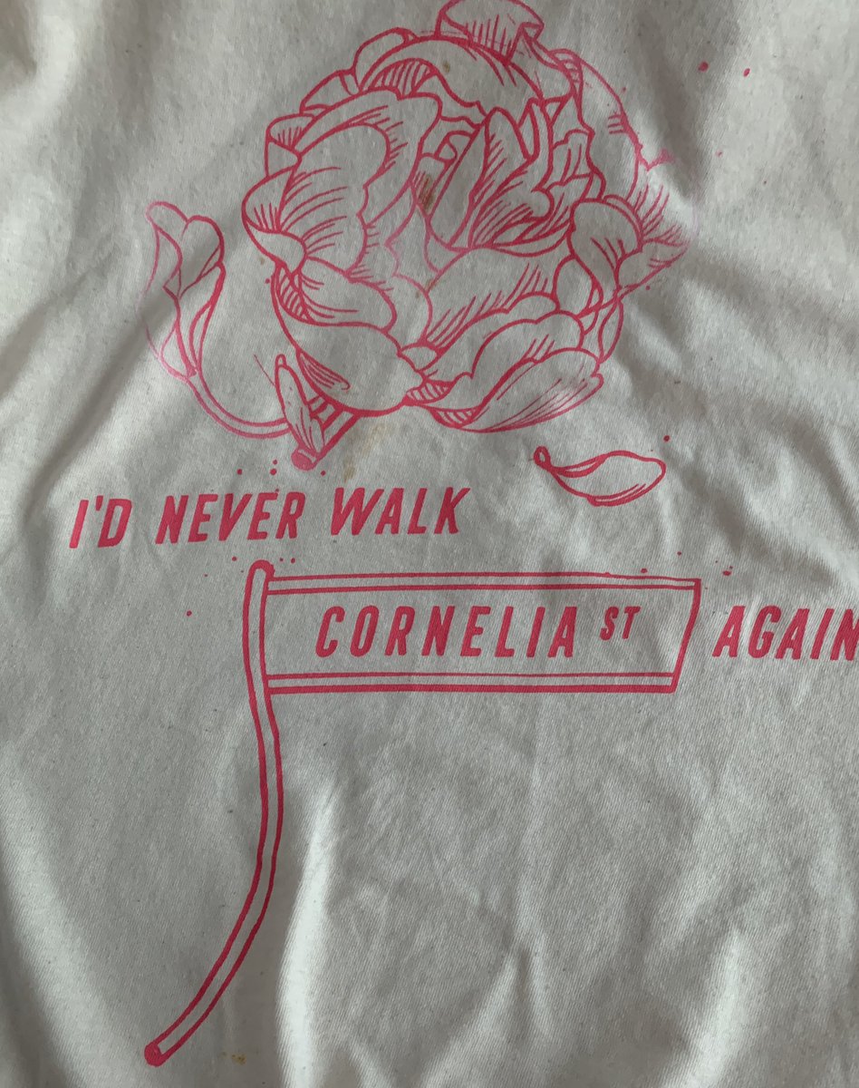 SwiftieBornin60's tweet photo. Everytime I proudly wear my Cornelia St t-shirt from #LoverReleaseWeek , I go back to the time I stood under this sign and then walked down Cornelia St playing the song quietly on my phone. #LoveThisTShirt  #Lover #TaylorMemories #SwiftieForLife @taylorswift13 https://t.co/UOKmgCIsXk