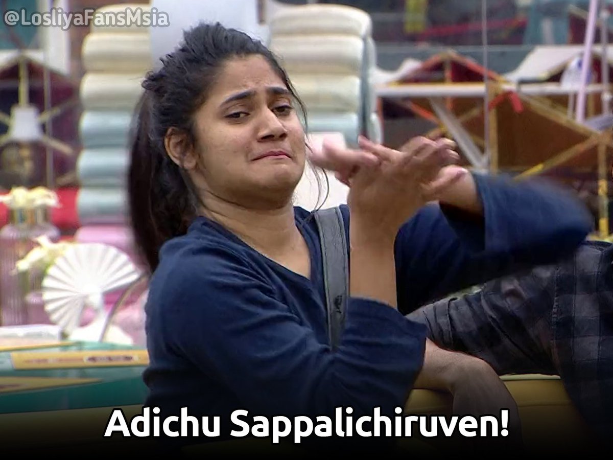  #Losliya  Photo Comments (1/x)Just for fun. Use them when you needed. And don't forget to RT. Follow this thread as we might keep adding new photo comments too.  #LosliyaArmy  #BiggBossTamil3
