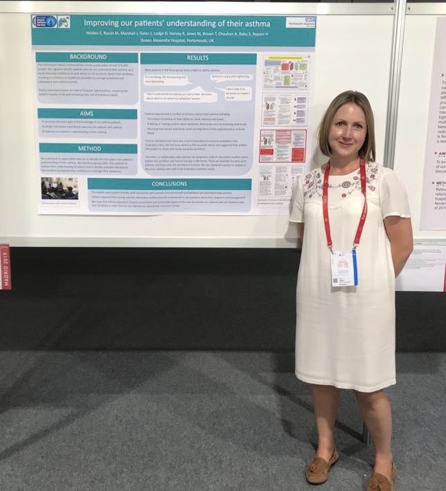 Improving our patients’ understanding of their asthma #proudposterpic #ERSCongress2019 #ERS2019