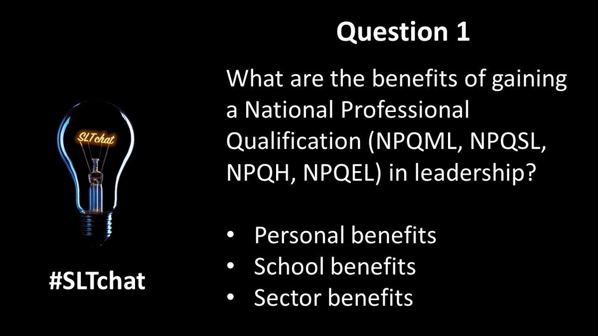 TeacherEmpower's tweet photo. Right folks, the first question has three parts. 

Please use Q1 in your response and distinguish between the personal, school and sector benefits. 

#SLTchat https://t.co/yXvDeG85b1