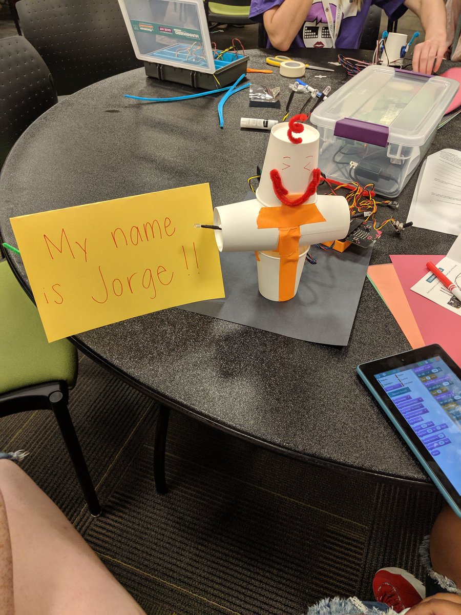 kswilkens's tweet image. The robot design &amp;amp; prototyping work done by the young women at #AWSGirlsTechDay was fantastic! We so need their ideas, enthusiasm &amp;amp; unique perspectives in tech. @TeenTechGirls @birdbraintech