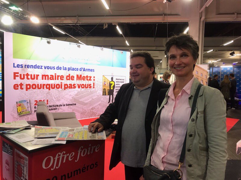 fgrolet's tweet image. 8 jours pour visiter la @FIMetz @MetzExpoEvent ! Des rencontres et des stands intéressants : dès l’entrée,- le beau stand de la Moselle et le rappel des festivités pour les 800 ans de notre cathédrale 🤩