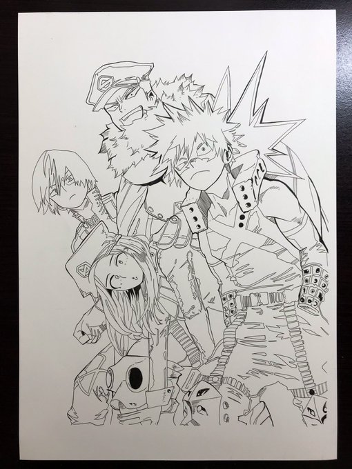 ペン画にするか、色塗るか悩むなぁ? 