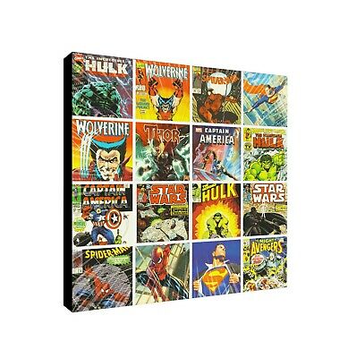 Comic Book Collage Canvas Picture Framed Wall #Art Print - Various Sizes rover.ebay.com/rover/1/710-53… #comics #ebay