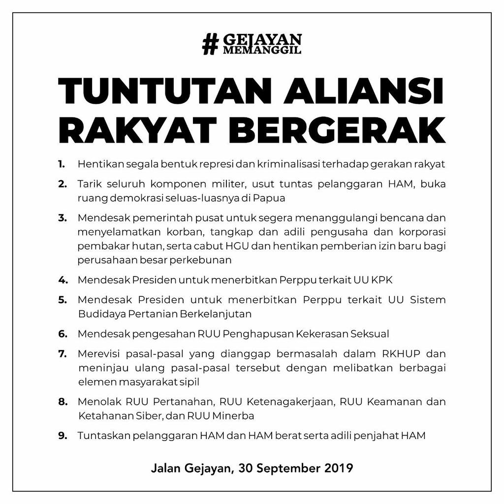 Coming soon..
#gejayanmemanggil2