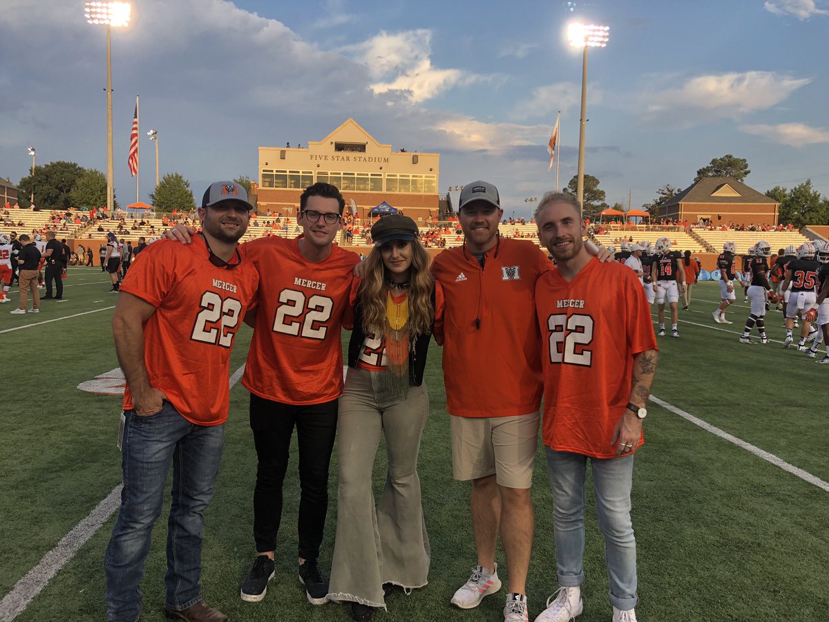 Great having this crew at the <a href="/MercerFootball/">Mercer Football</a> Ford Concert Series! They created an unbelievable game day experience! It won’t be long before they’re selling out stadiums! Go Bears!