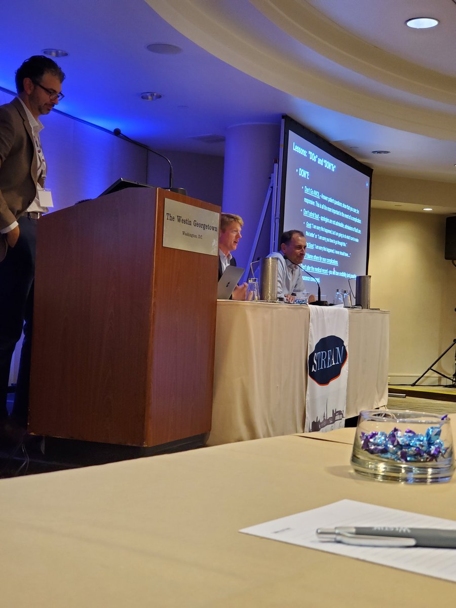 keithppereira's tweet photo. #STREAM2019 #PAE

10/

Complications can occur after any procedure...even after #PAE 

What a great session about Do's and Dont's when things don't go as expected 👇

"Don't go AWOL"!
"Be Compassionate, Caring, Confident" https://t.co/zB0X4ZaBaG