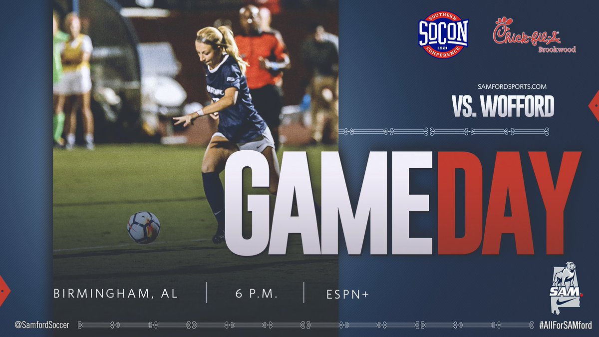 SamfordSoccer's tweet photo. 🚨 Student Athlete Night  🚨 

🆚: Wofford
📍: Birmingham, Ala. 
🕖: 6:00 p.m. CT
📈: https://t.co/mJxx5FCirH
📺: https://t.co/7yaTTzHC2J

#AllForSAMford🐶🐾 https://t.co/673REQMT5S