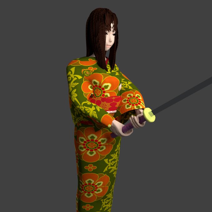 着物女子のtwitterイラスト検索結果 古い順