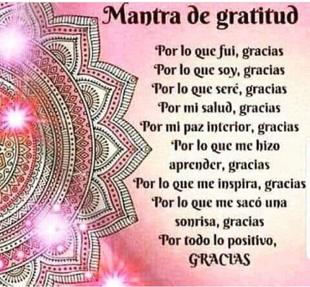 Lynn T Aguirre AF on Twitter: "Mantra de gratitud… "