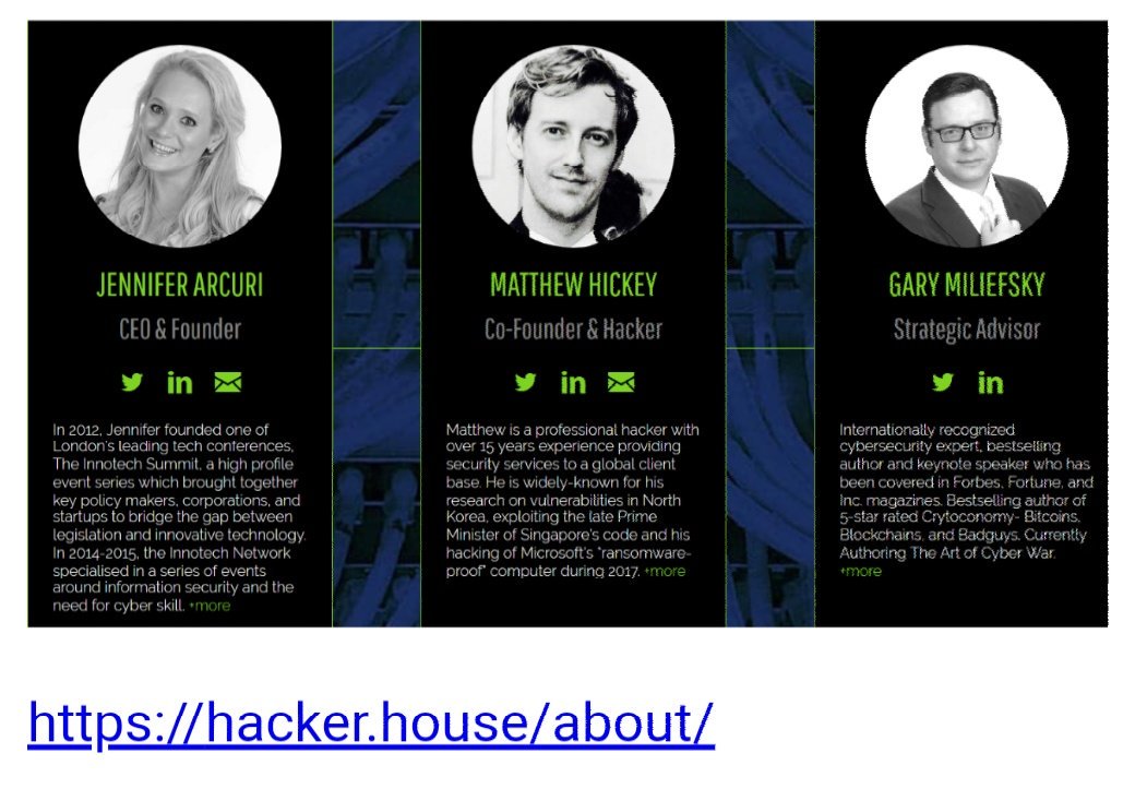 Taking back control: The third director of  http://Hacker.House  was Gary Mieliefsky, founding Member of the US Department of Homeland Security and the National Information Security Group, who worked as an advisor to Clinton.  https://hacker.house/about/  https://twitter.com/TheUnapooper/status/1176270800124432385?s=19