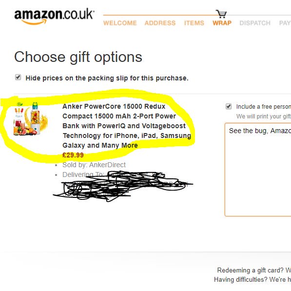 Amrish0211's tweet image. #amazonuk #amazonbug Amazon UK show Nutri Bullet image instead of power bank