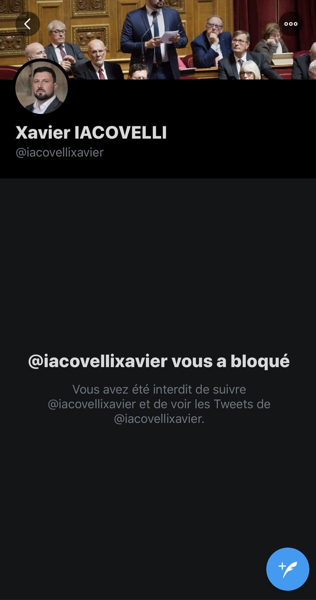 Bloqué par le Sénateur #Socialiste candidat .@iacovellixavier car certaines vérités ne lui plaisent pas... le mépris pour seule ambition
#Suresnes #Suresnes2020 #Suresnespourseuleambition